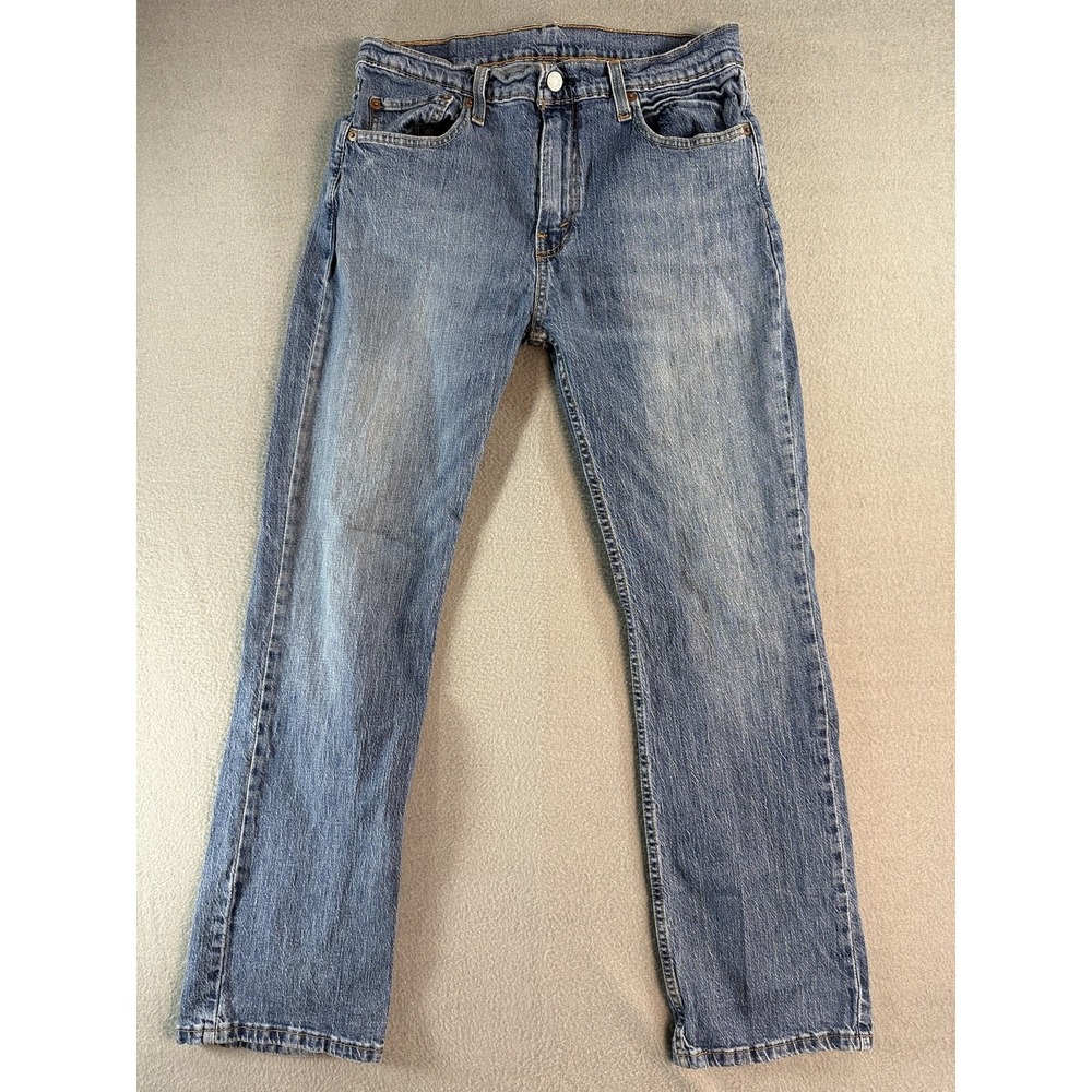 Levi's 527 Jeans Mens 32x30 Medium Wash Blue Slim Bootcut Stretch Denim Casual
